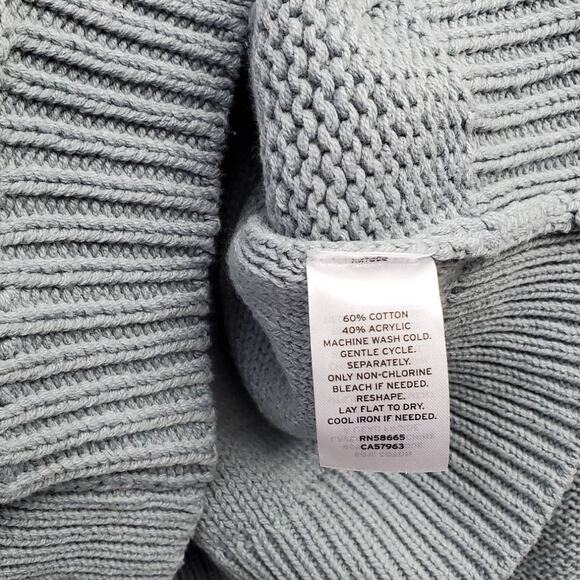 Abound Sweater Size M Cable Knit Fisherman Cotton Brunch Cozy Capsule Wardrobe - Picture 8 of 8